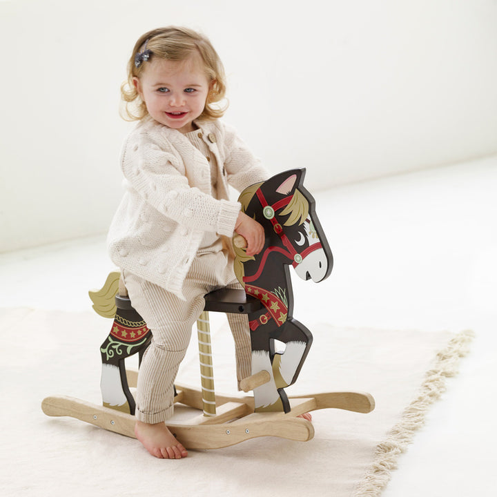 Traditional Wooden Rocking Horse