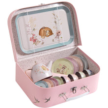 Les Rosalies Metal Tea Set in Case Moulin Roty