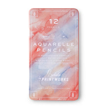 Aquarelle Pencils - 12 Linden Wood Watercolour Pencils