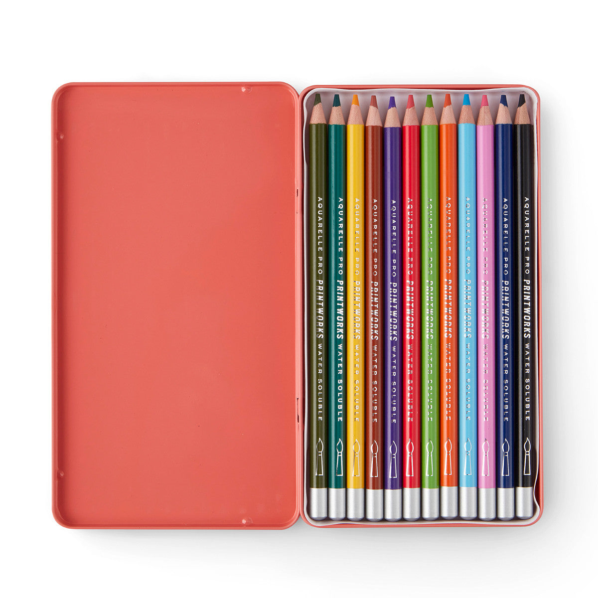 Crayons aquarelle - 12 crayons aquarelle en bois de tilleul