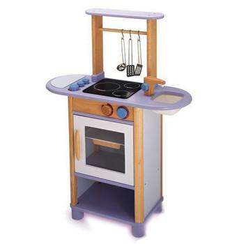 Pintoy Lilac Wooden Kitchen | Oven Pintoy Kitchen | Shop | Market Toys
