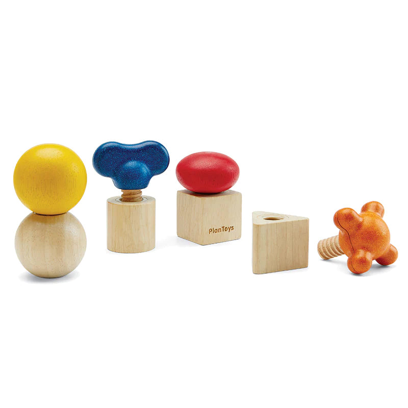  Plan Toys  wooden Nuts and Bolts set 