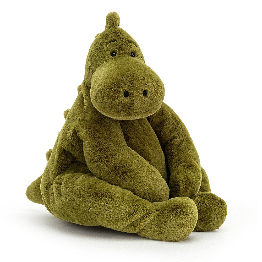Rumpletum quirky green dinosaur Jellycat soft toy