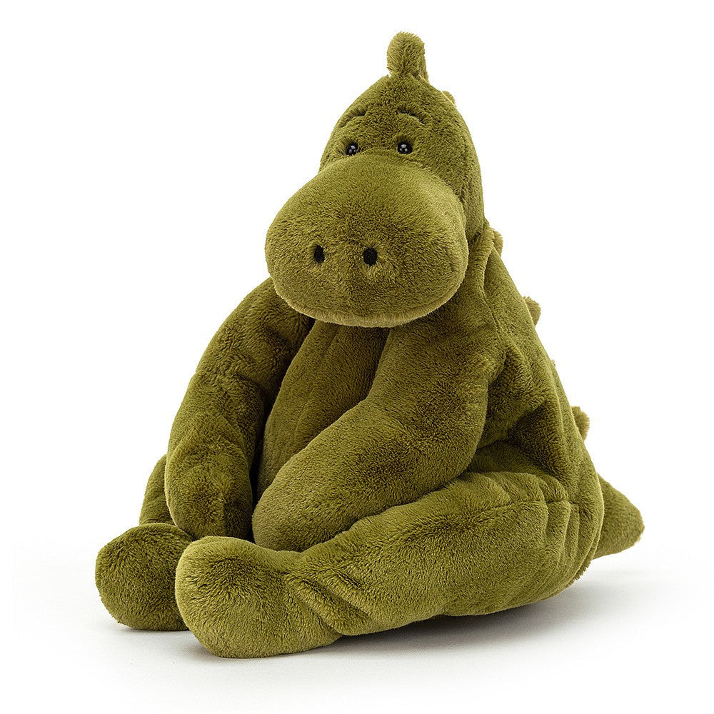 Rumpletum quirky green dinosaur Jellycat soft toy