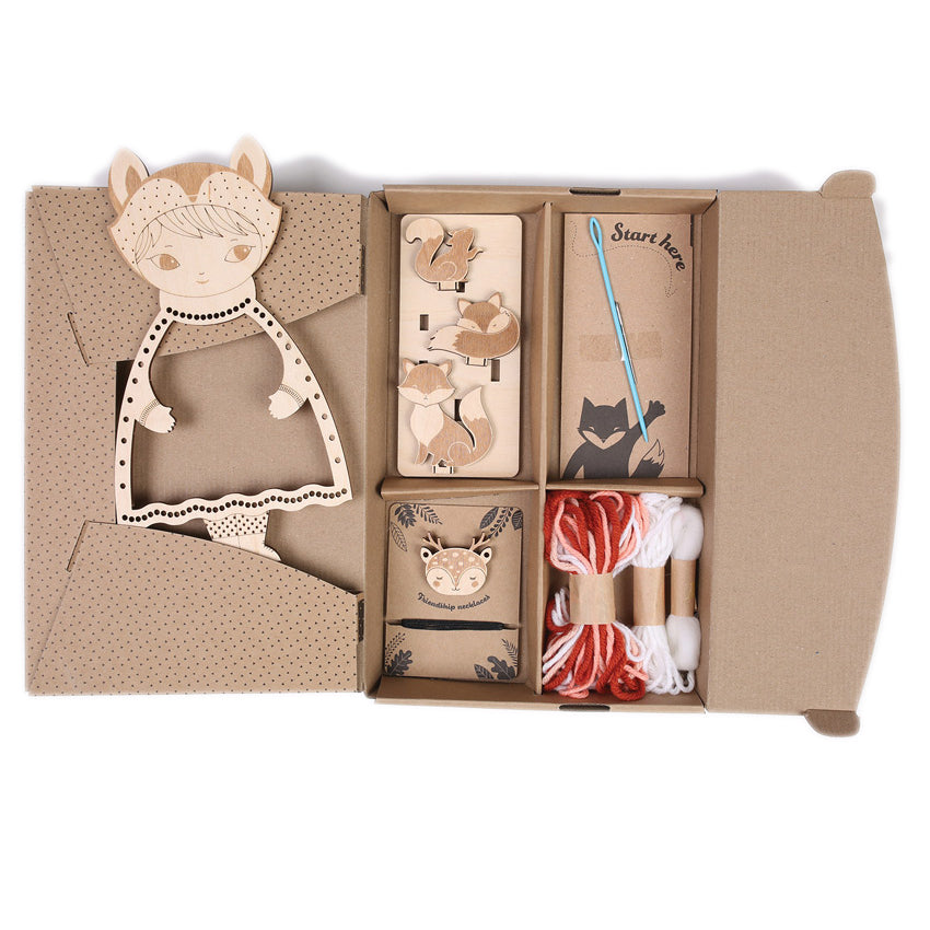 Dress-Up Doll Weaving Kit - Fox Sozo