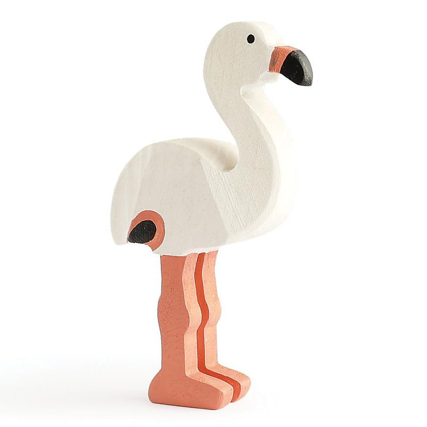 Flamingo White Trauffer Wooden Figures