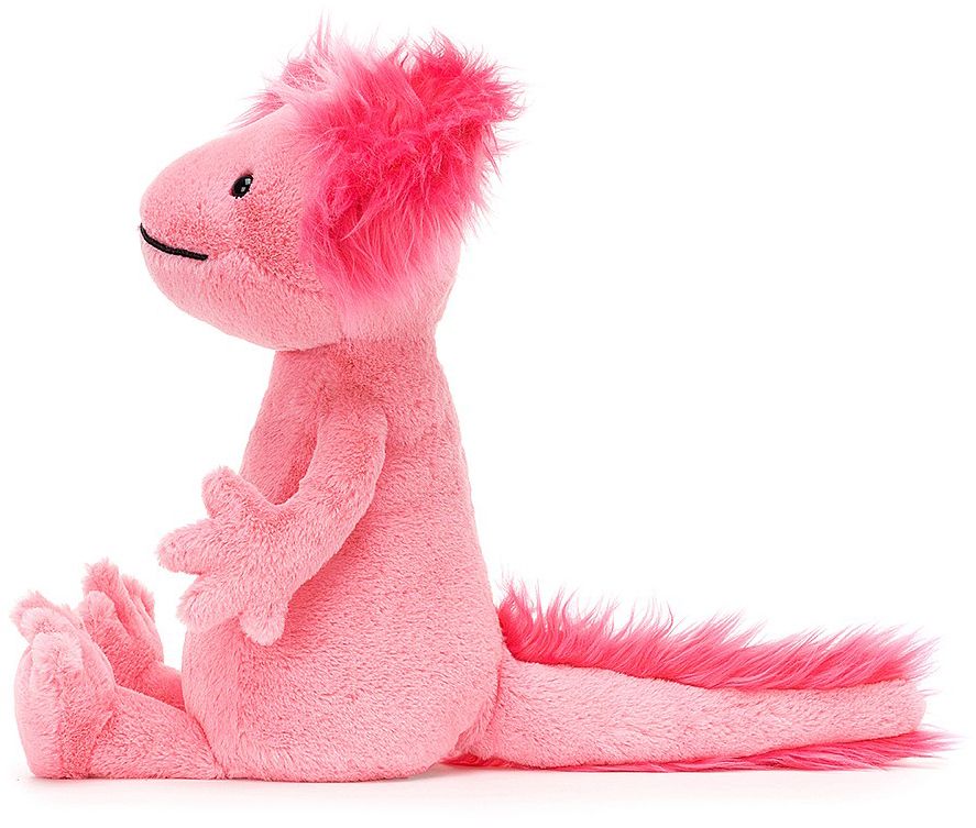 Quirky hot pink Alice Axolotl Jellycat soft toy