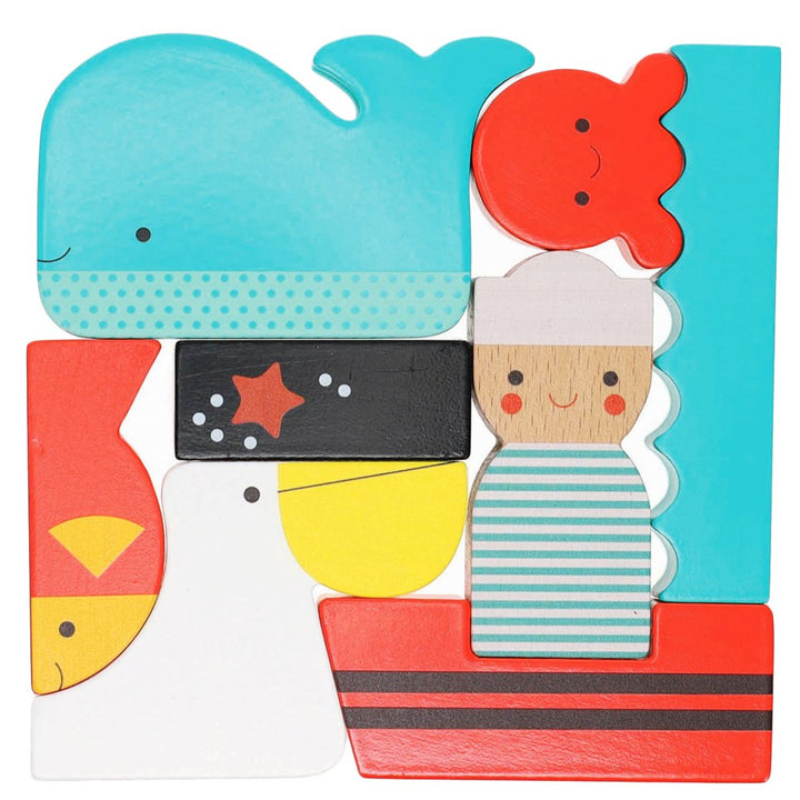 Wooden Puzzle & Play - At The Sea Petit Collage