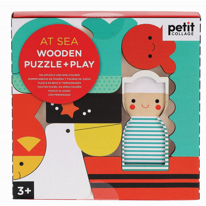 Wooden Puzzle & Play - At The Sea Petit Collage 