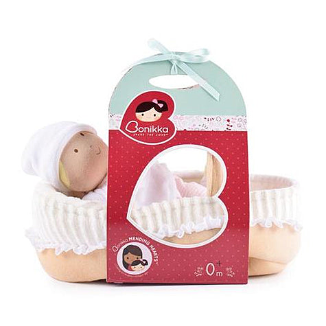 Baby Doll Grace With Cot Bonikka Dolls - Rag & Soft Dolls