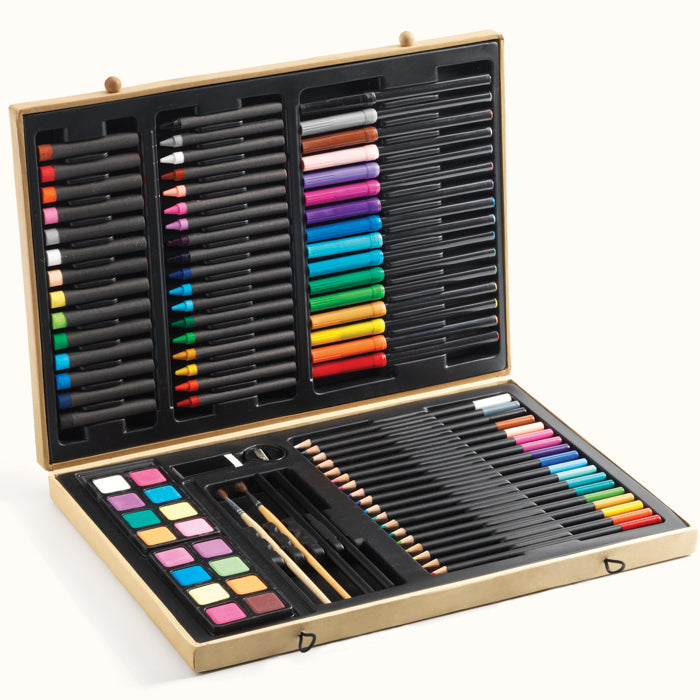 Artist Colour Box - Grande Djeco Paints | Pencils | Markers