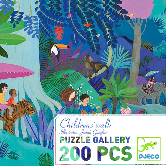 Children's Walk Gallery Puzzle + Poster Djeco Puzzles