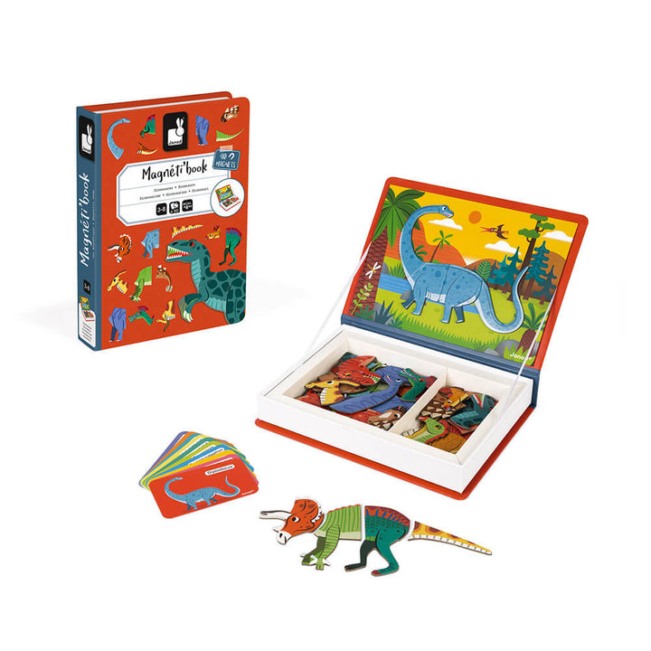 Dinosaurs Magnetibook Janod Magnetic Book Games
