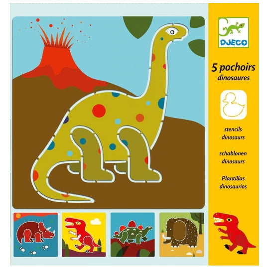 Stencil Set - Dinosaurs Djeco Stencils