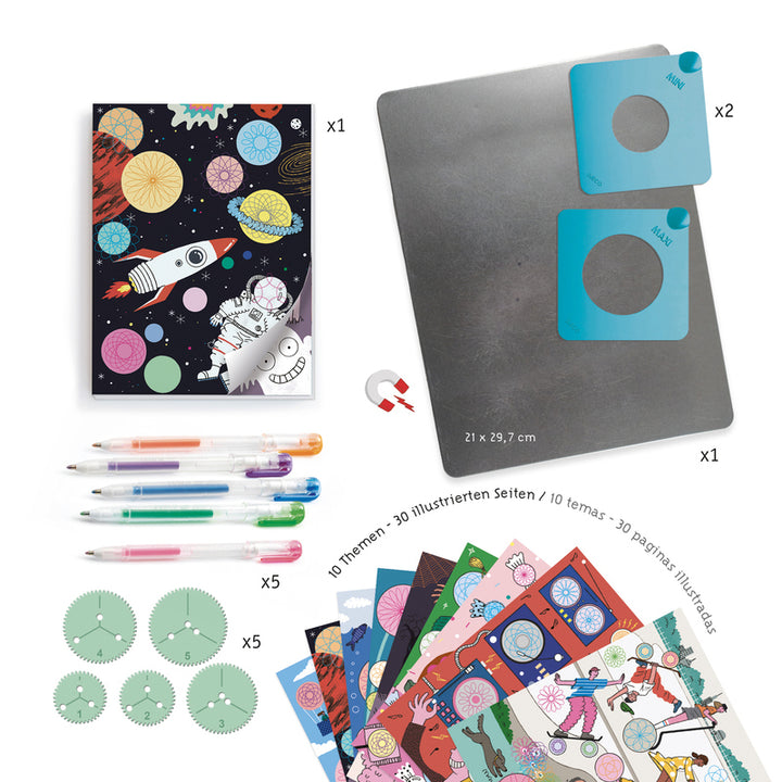 Magnetic Spirals Design Kit Djeco Art and Craft