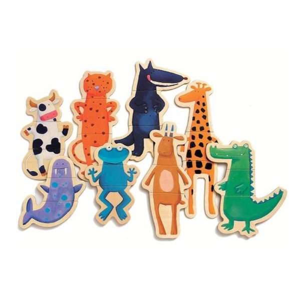 Crazy Animal Mix 'N' Match Djeco Magnetic Games