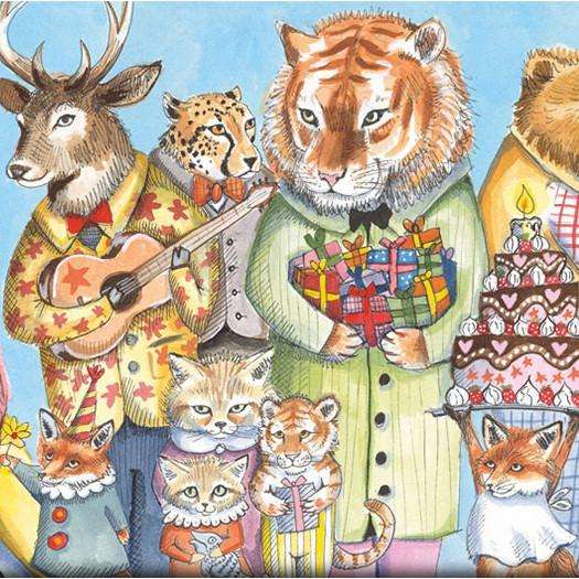 Kings Party Puzzle + Poster (100-Piece) Djeco Puzzles