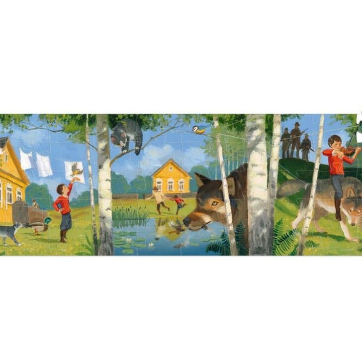 Peter and the Wolf Silhouette Puzzle (50-Piece)