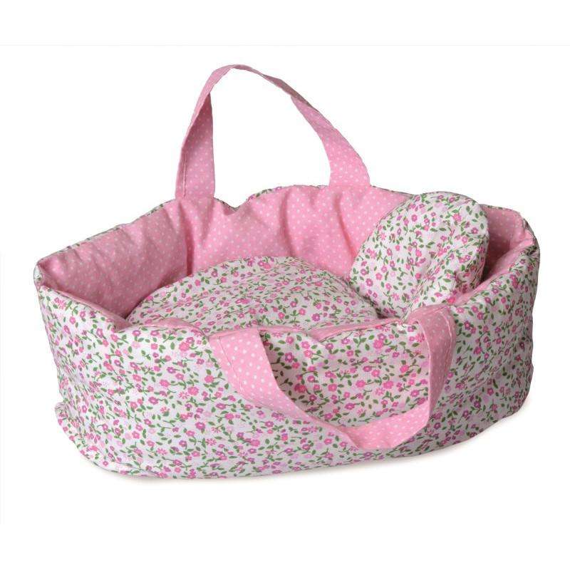 Doll Carry Cot - Pink Floral (Large) Egmont Toys 