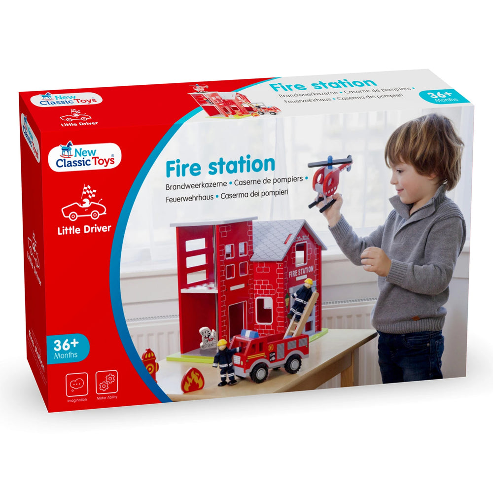 Complete Fire Station Play Set New Classic Toys Pretend and Role Play