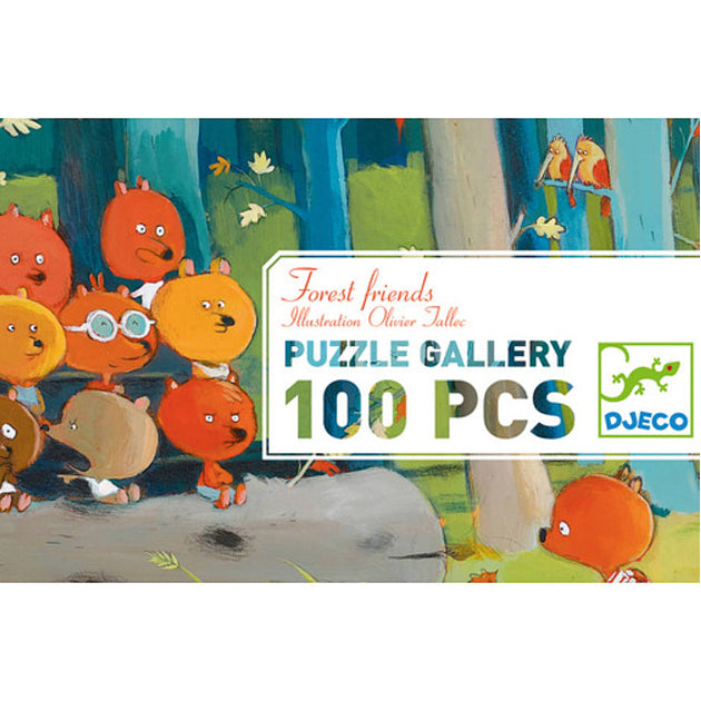 Forest Friends Gallery Puzzle + Poster Djeco Puzzles