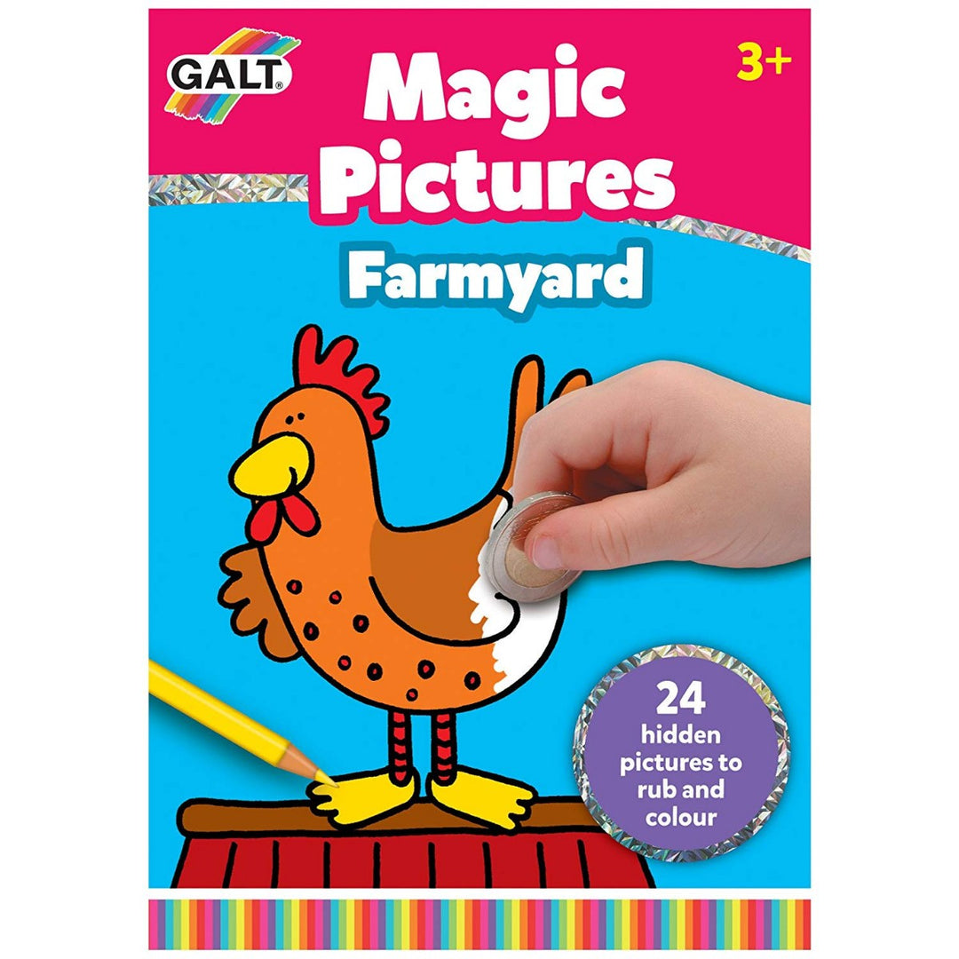 Magic Farmyard coin scratch picture activity pad - Galt