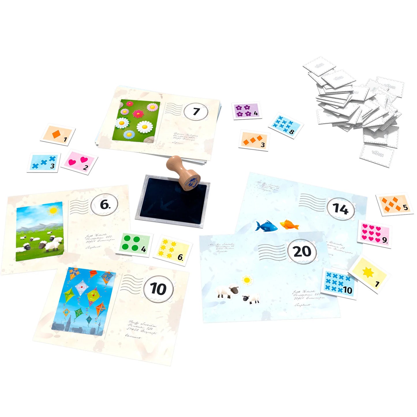 Jeu de poste de pigeon