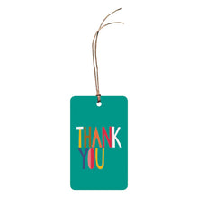 Green gift tag with words: Thank You