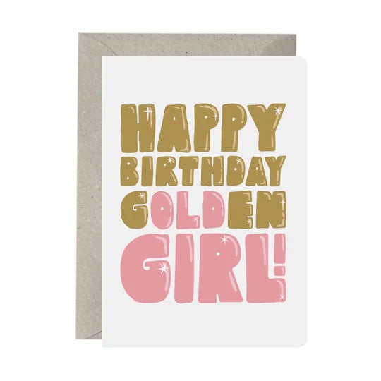 Greeting Card - Happy Birthday Golden Girl
