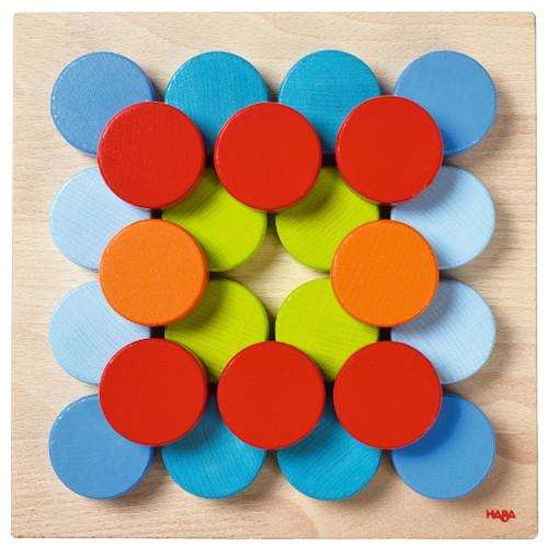 Haba Color Buttons Pegging Game Haba Hammer | Peg | Pattern Boards