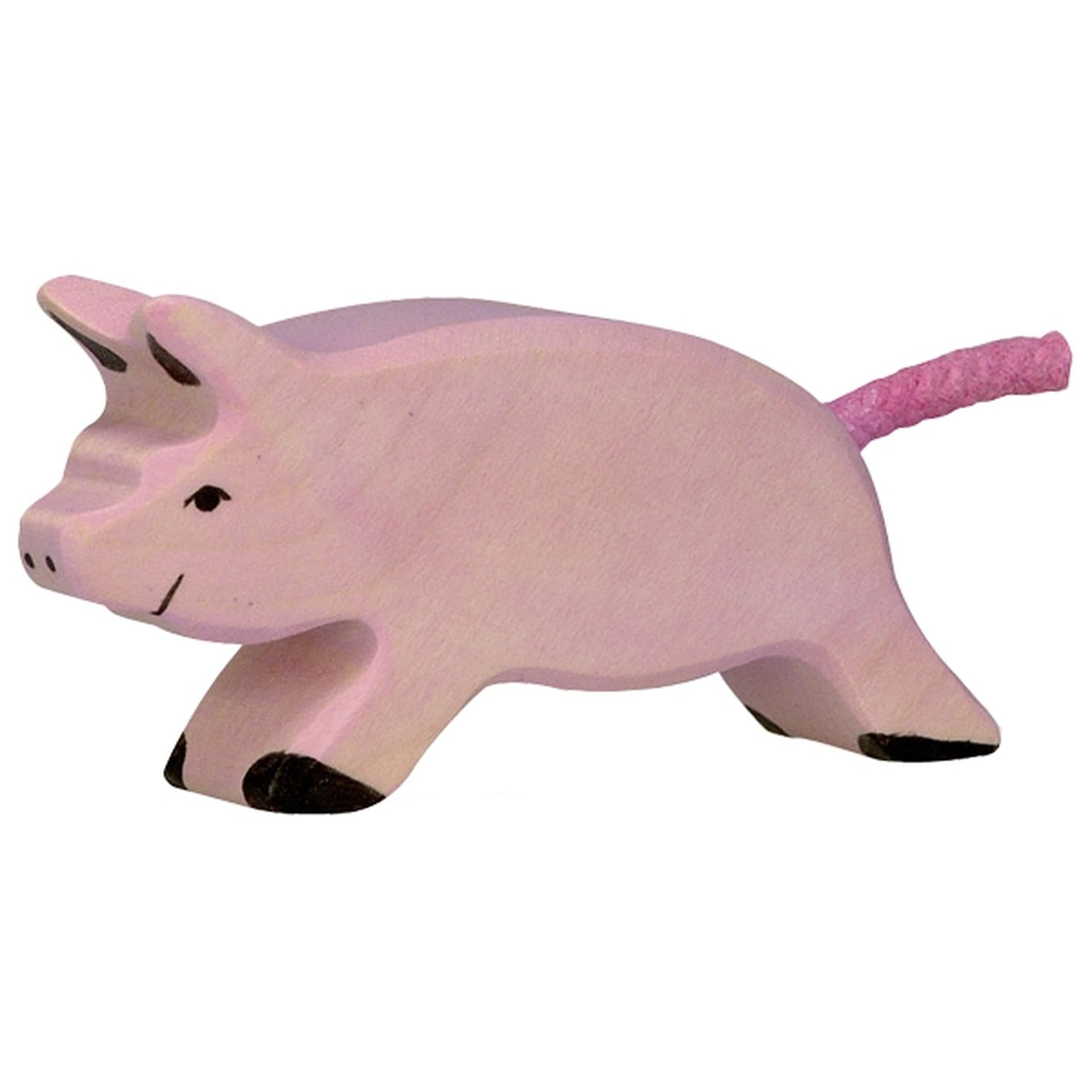 Piglet Running - 80067 Holztiger Wooden Figures