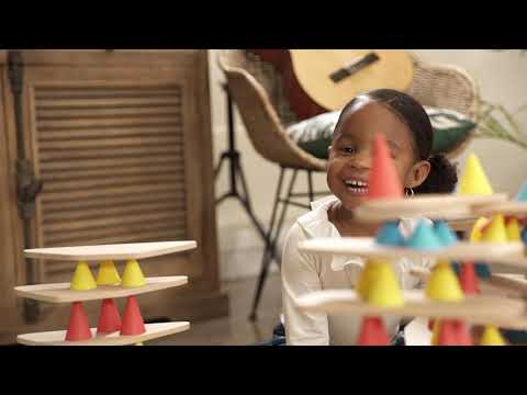 Piks free play creative construction set - wood and silicone - Send A Toy