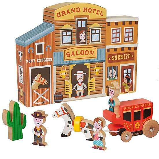 Wild West Story Box Playscape Janod Small world play