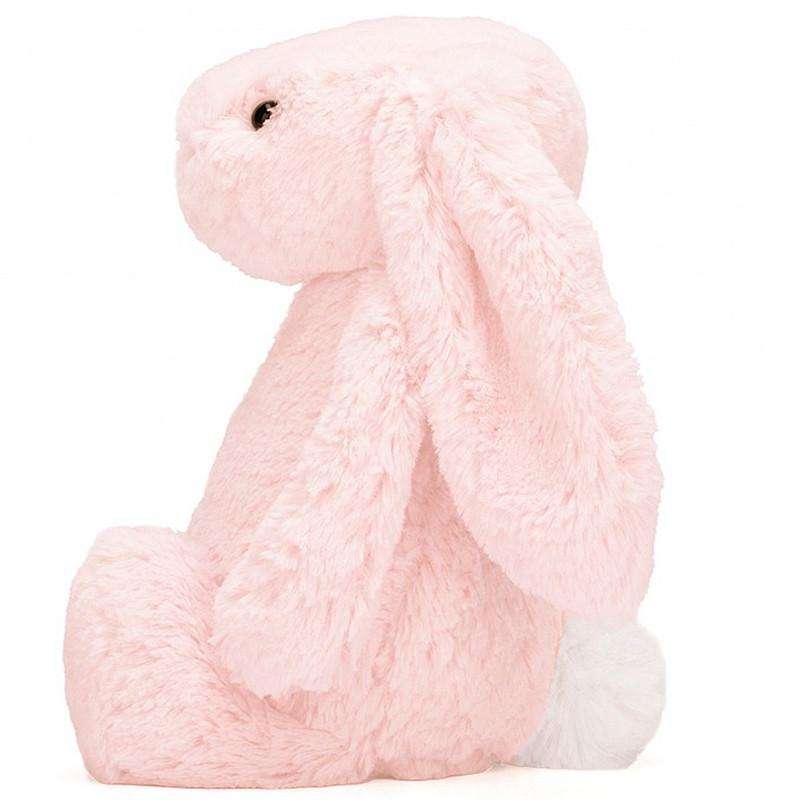 Jellycat Bashful Bunny Pink (Medium) Jellycat Soft Toy with white cotton tail