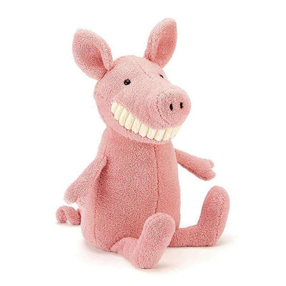 Toothy Pig Plush Toy by Jellycat Jellycat Soft Toys