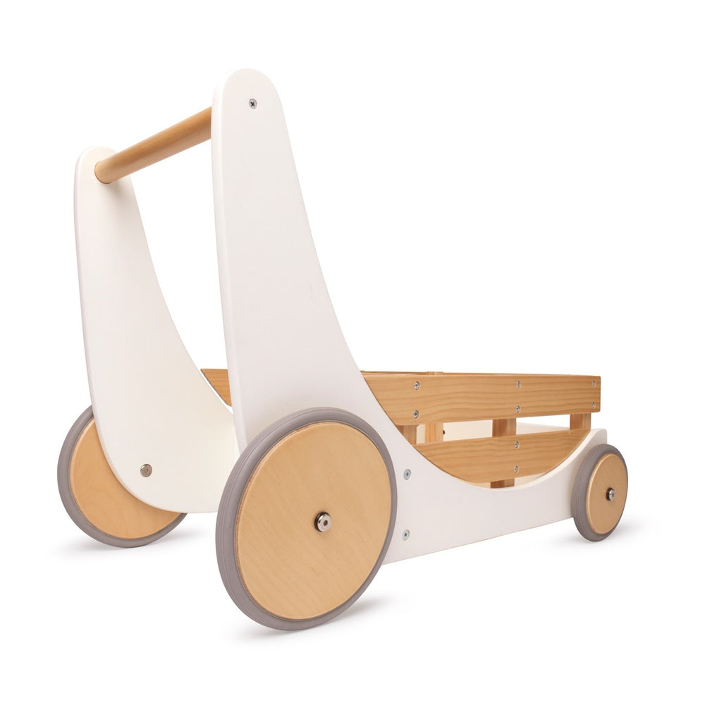 Cargo Walker - White Kinderfeets send-a-toy.myshopify.com Baby Walkers | Push Along Toys