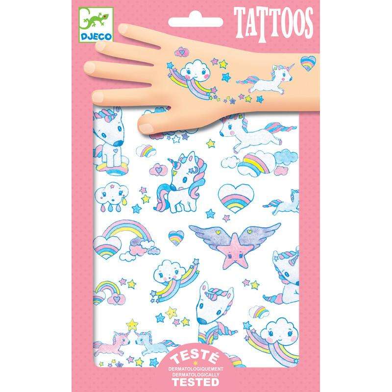 Glitter Unicorn Tattoos Djeco Temporary Tattoos