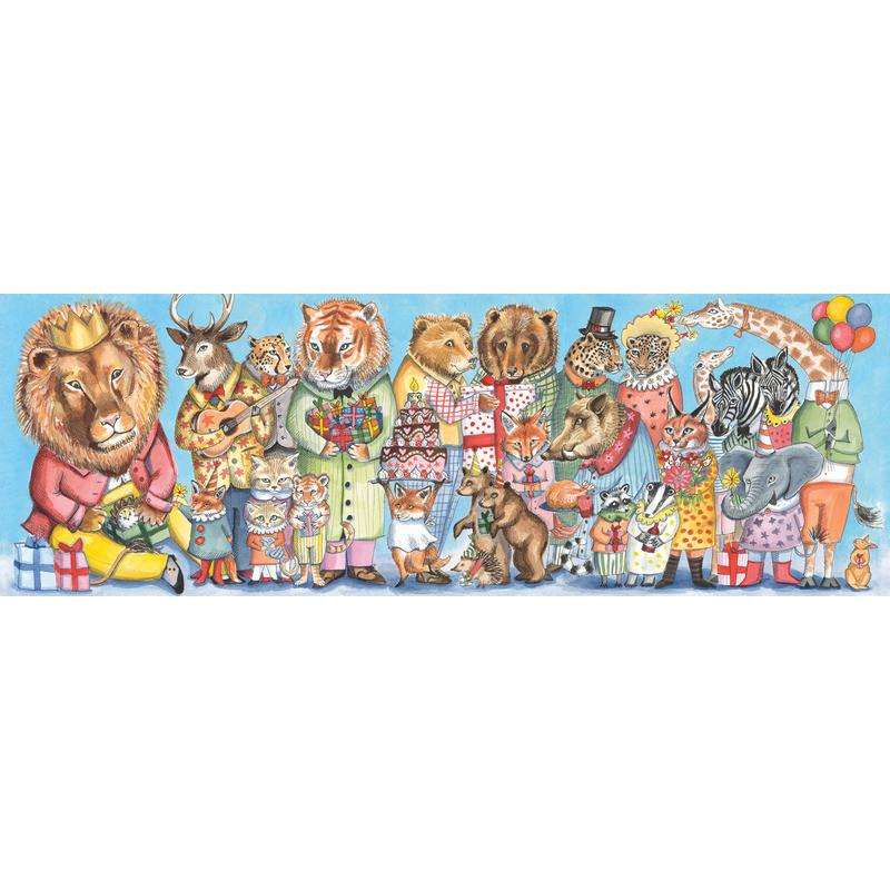 Kings Party Puzzle + Poster (100-Piece) Djeco Puzzles