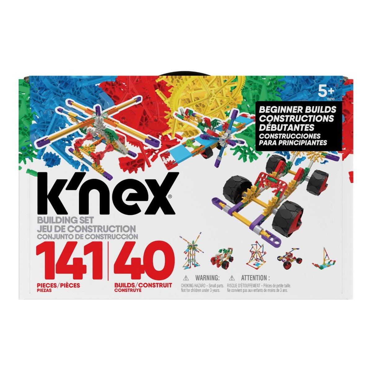 Knex 建筑套装 40 模型 - 141 件