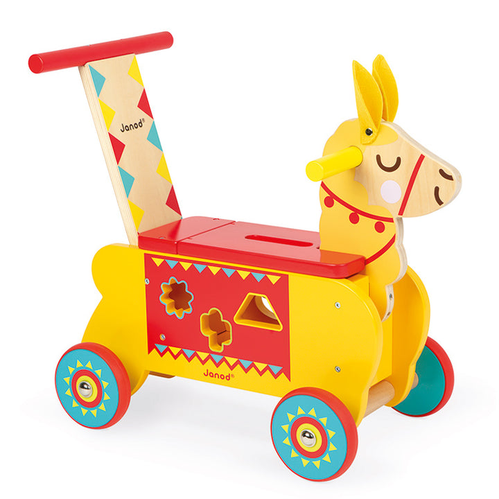 Llama Ride On Toy + Shape Sorter Janod Ride-On Toys