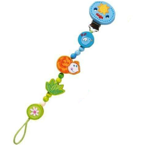 Snail Pacifier and Toy Clip Haba Dummy Clips