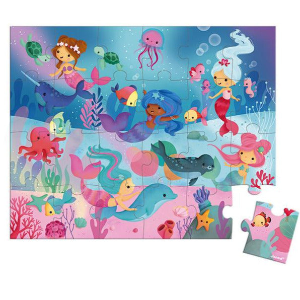 Mermaid Suitcase Puzzle (24-piece) Janod Puzzles