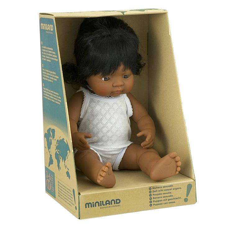 Baby Girl Anatomically Correct Hispanic Doll 38cm Send A Toy