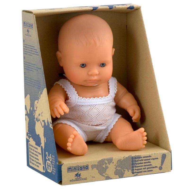 Miniland Baby Boy Caucasian 21cm Miniland Educational Miniland Dolls