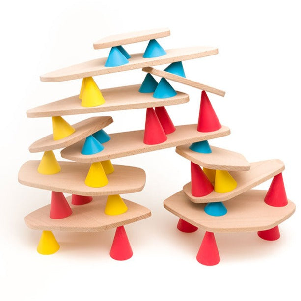 Piks 44 Piece wood and silicone construction creativity set - Send A Toy