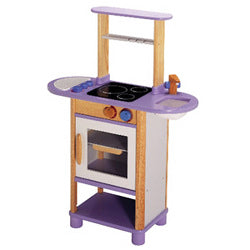 Pintoy Lilac Wooden Kitchen | Oven Pintoy Kitchen | Shop | Market Toys