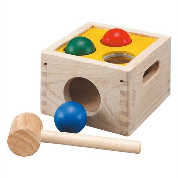 Ball Punch and Drop Plan Toys Hammer | Peg | Pattern Boards