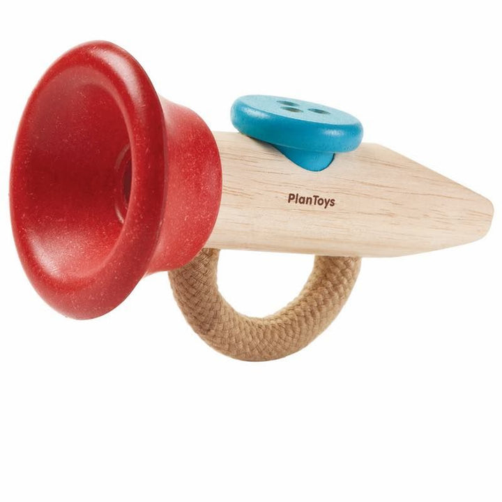 kids wooden kazo toy red natural blue - Plan Toys at Send A Toy