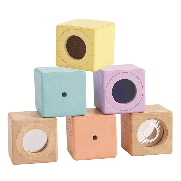 Sensory Blocks - Set of 6 Plan Toys Blocks and Construction Toys
