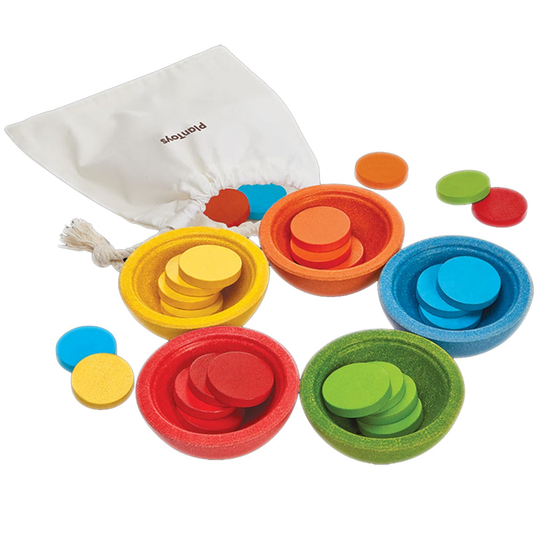 Sort and Count Cups Plan Toys Counting Games